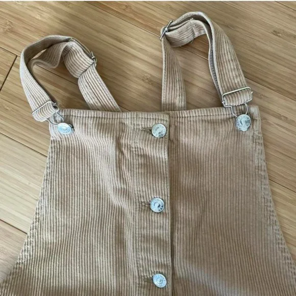 NWOT Topshop Moto Corduroy Overall Dress - Picture 3 of 4